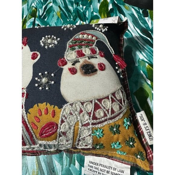 Jingles & Joy Christmas throw pillow - Picture 3 of 10
